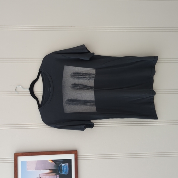 Freedom Artist black tee with cactus art (Made in USA) - Picture 1 of 3